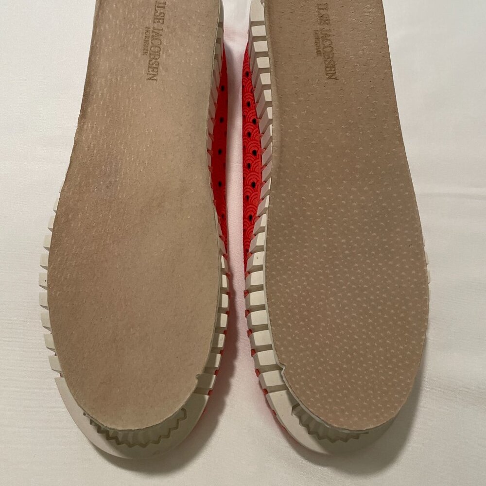 ILSE JACOBSEN HORNBAEK "Tulip 139" Flats Lazercut Slip On Raspberry Size 8.5/9 - Picture 9 of 12